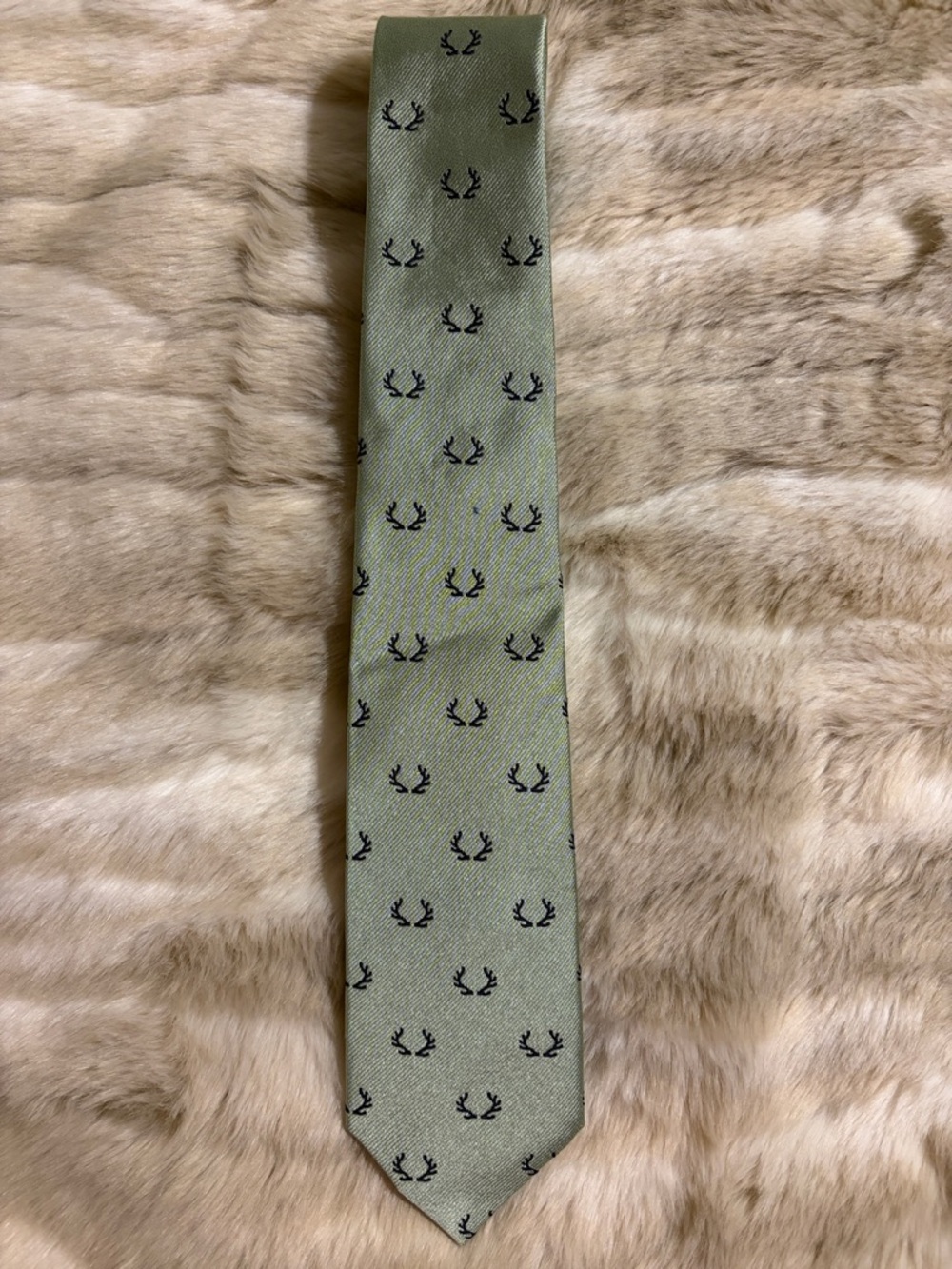 Western Range Clothing Co Light Green Antler Tie